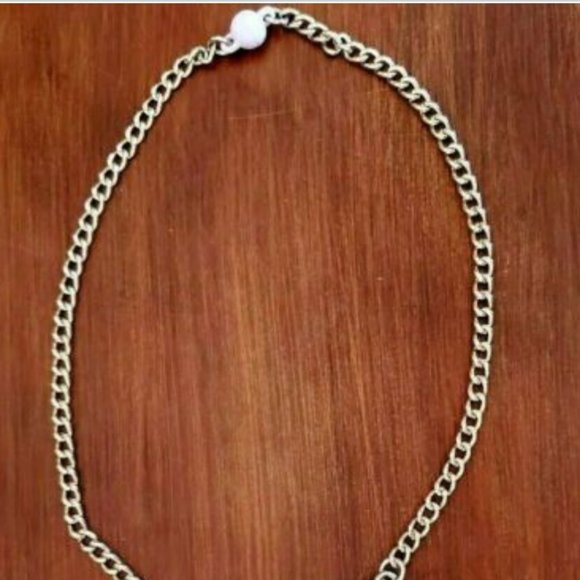 Butterfly Pastel Colors Gold Toned Necklace Choker Figural Multicolor Enamel 18" - Picture 2 of 7